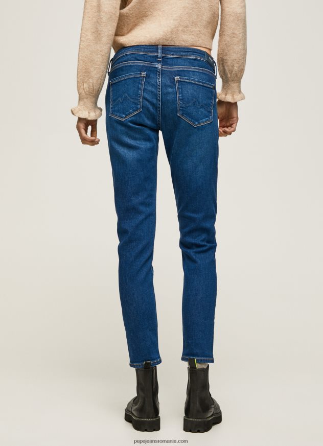 blugi skinny cu talie medie lola femei Pepe Jeans denim 6Z0R4639 - imagine 4