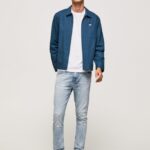 blugi skinny mason cu talie medie bărbați Pepe Jeans denim 6Z0R46792