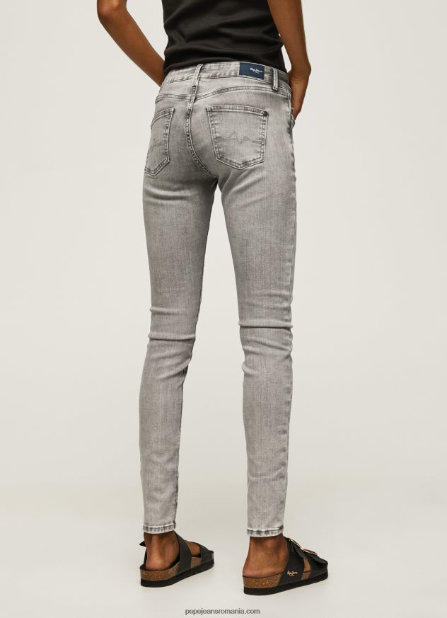 blugi skinny pixie cu talie medie femei Pepe Jeans denim 6Z0R4643 - imagine 4