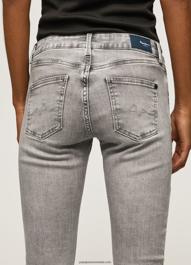 blugi skinny pixie cu talie medie femei Pepe Jeans denim 6Z0R4643 - imagine 5