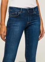 blugi skinny pixie cu talie medie femei Pepe Jeans denim 6Z0R4644 - imagine 3