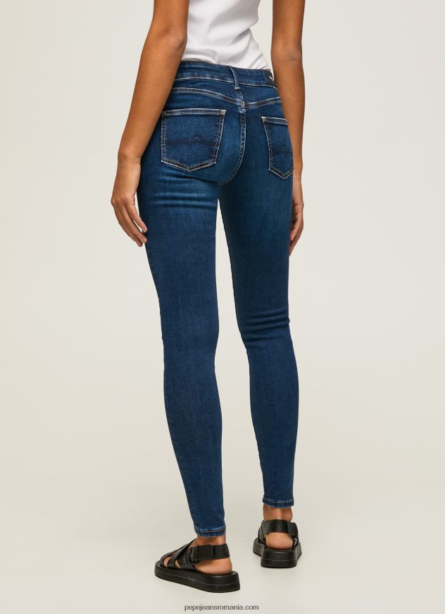 blugi skinny pixie cu talie medie femei Pepe Jeans denim 6Z0R4644 - imagine 4