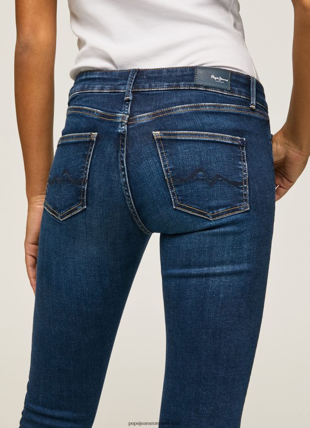 blugi skinny pixie cu talie medie femei Pepe Jeans denim 6Z0R4644 - imagine 5
