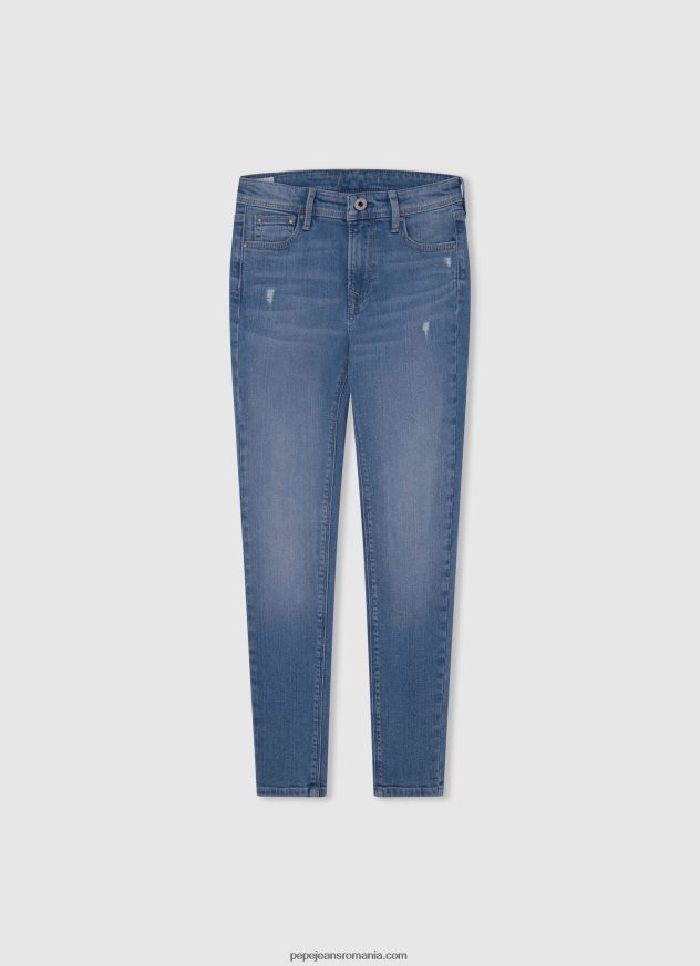 blugi skinny pixlette cu talie înaltă fată Pepe Jeans denim 6Z0R461365 - imagine 1