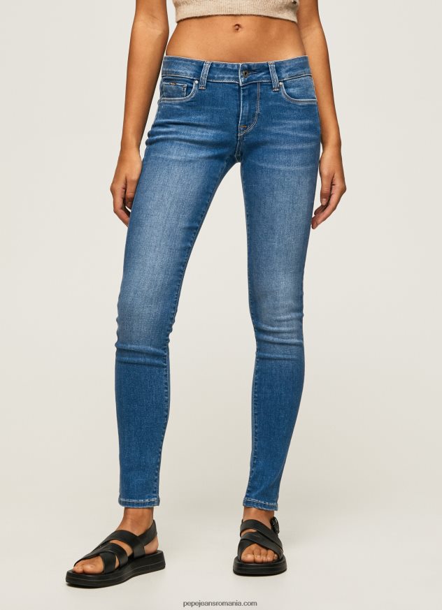 blugi skinny soho cu talie medie femei Pepe Jeans denim 6Z0R4648 - imagine 2