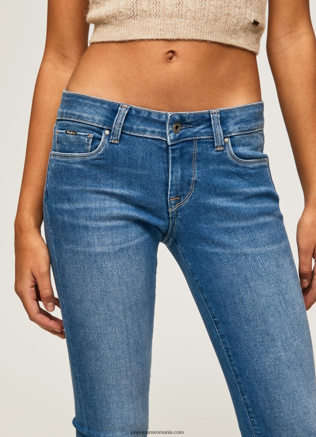 blugi skinny soho cu talie medie femei Pepe Jeans denim 6Z0R4648 - imagine 3