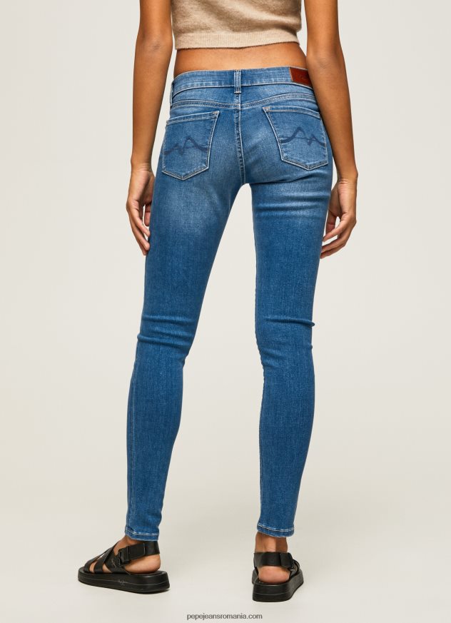 blugi skinny soho cu talie medie femei Pepe Jeans denim 6Z0R4648 - imagine 4