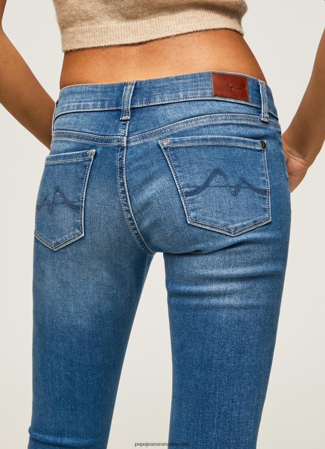 blugi skinny soho cu talie medie femei Pepe Jeans denim 6Z0R4648 - imagine 5