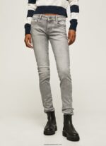 blugi skinny soho cu talie medie femei Pepe Jeans denim 6Z0R4649 - imagine 2