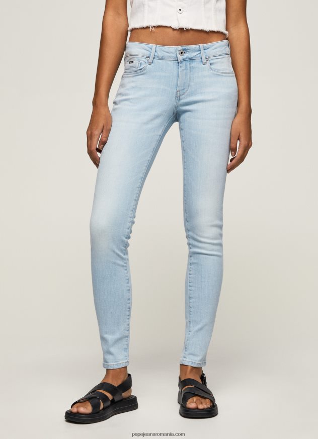 blugi skinny soho cu talie medie femei Pepe Jeans denim 6Z0R4653 - imagine 2