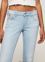 blugi skinny soho cu talie medie femei Pepe Jeans denim 6Z0R4653 - imagine 3