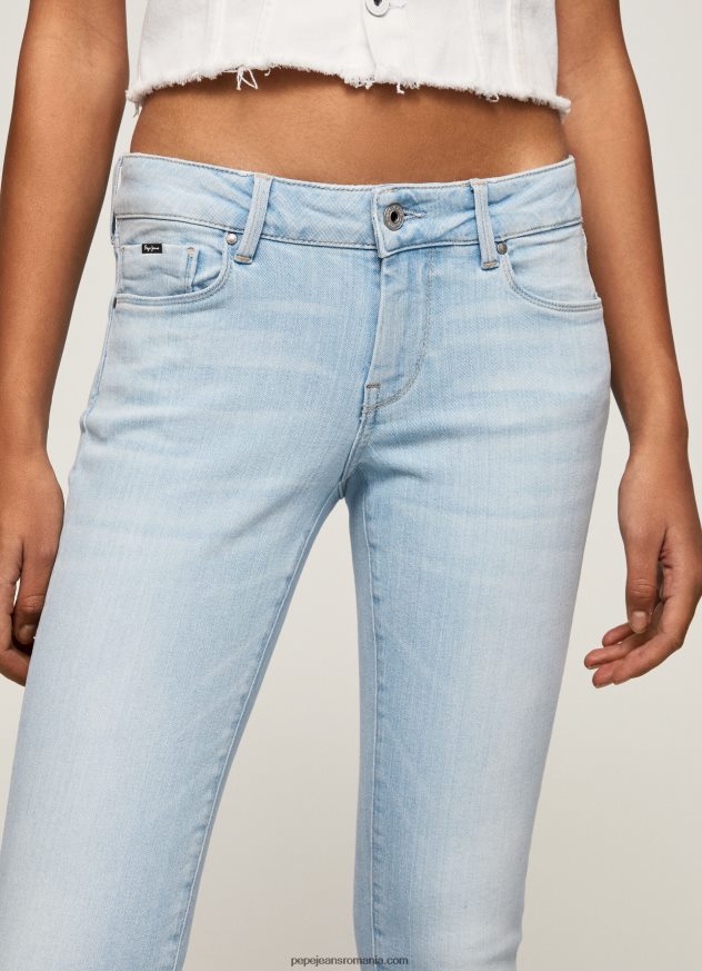 blugi skinny soho cu talie medie femei Pepe Jeans denim 6Z0R4653 - imagine 3