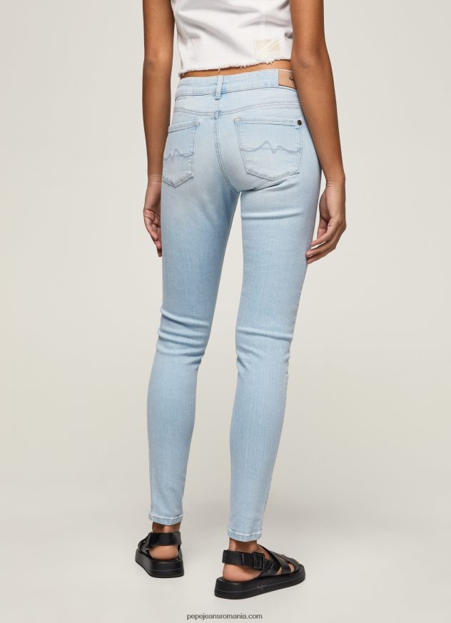 blugi skinny soho cu talie medie femei Pepe Jeans denim 6Z0R4653 - imagine 4