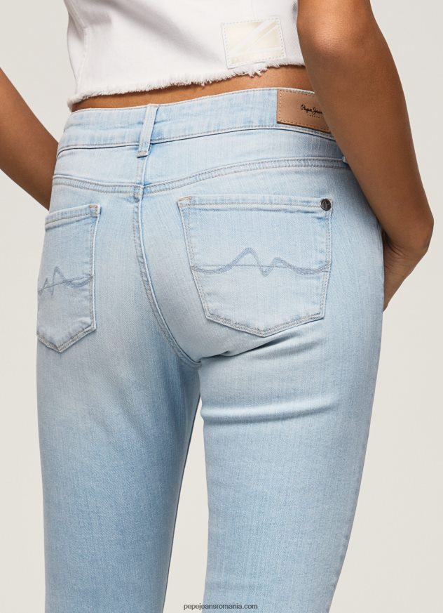 blugi skinny soho cu talie medie femei Pepe Jeans denim 6Z0R4653 - imagine 5