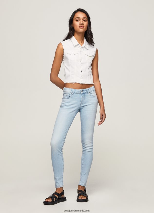 blugi skinny soho cu talie medie femei Pepe Jeans denim 6Z0R4653 - imagine 1
