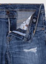 blugi slim cu talie medie încasat băiat Pepe Jeans denim 6Z0R461578 - imagine 3