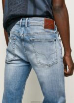 blugi slim fit hatch obișnuiți bărbați Pepe Jeans denim 6Z0R46796 - imagine 4