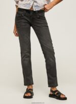 blugi venus cu talie joasa cu ajustare regulata femei Pepe Jeans denim 6Z0R4615 - imagine 2