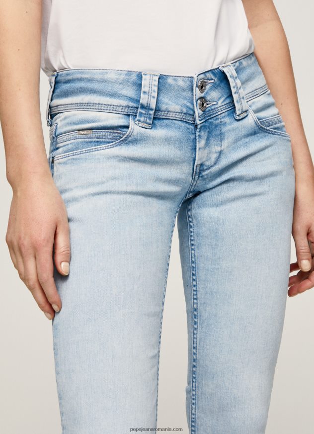 blugi venus cu talie joasa cu ajustare regulata femei Pepe Jeans denim 6Z0R4623 - imagine 3