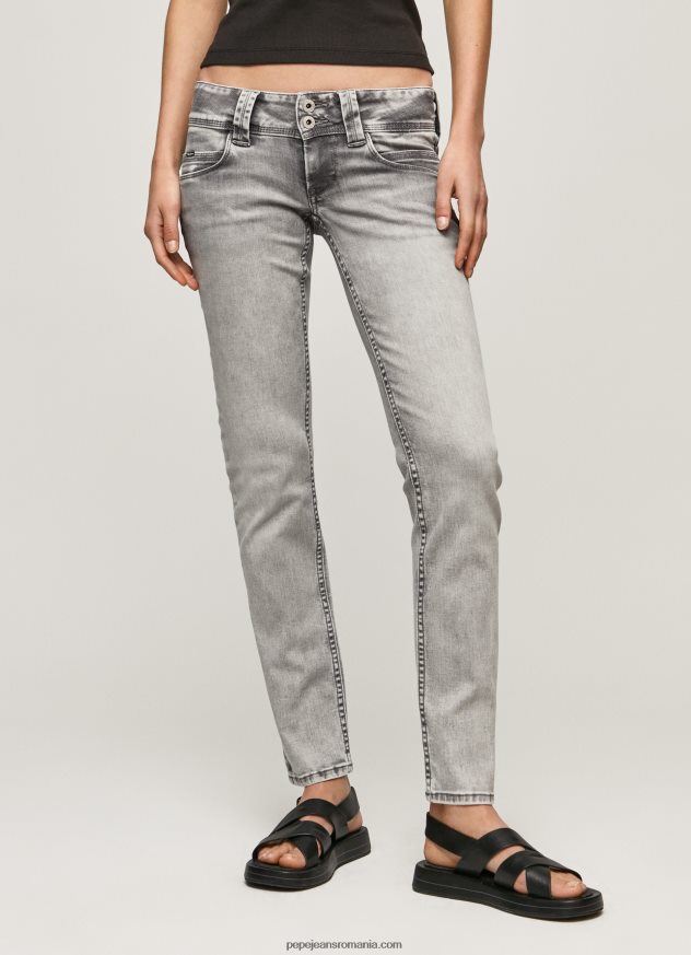 blugi venus cu talie joasa cu ajustare regulata femei Pepe Jeans denim 6Z0R4628 - imagine 2