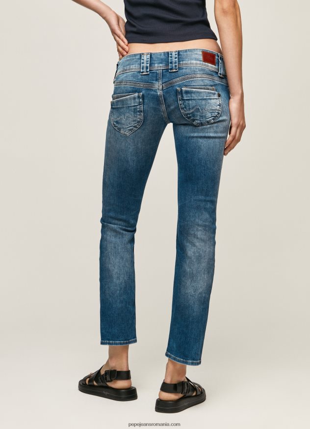 blugi venus cu talie joasa cu ajustare regulata femei Pepe Jeans denim 6Z0R4631 - imagine 4