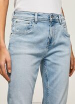 blugi violet cu talie înaltă, relaxed fit femei Pepe Jeans denim 6Z0R4685 - imagine 3