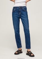 blugi violet mom carot fit cu talie înaltă femei Pepe Jeans denim 6Z0R4681 - imagine 2