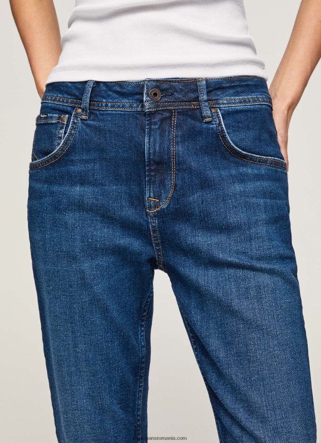 blugi violet mom carot fit cu talie înaltă femei Pepe Jeans denim 6Z0R4681 - imagine 3