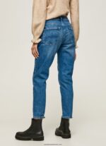 blugi violet mom carot fit cu talie înaltă femei Pepe Jeans denim 6Z0R4682 - imagine 4