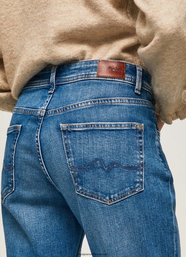blugi violet mom carot fit cu talie înaltă femei Pepe Jeans denim 6Z0R4682 - imagine 5