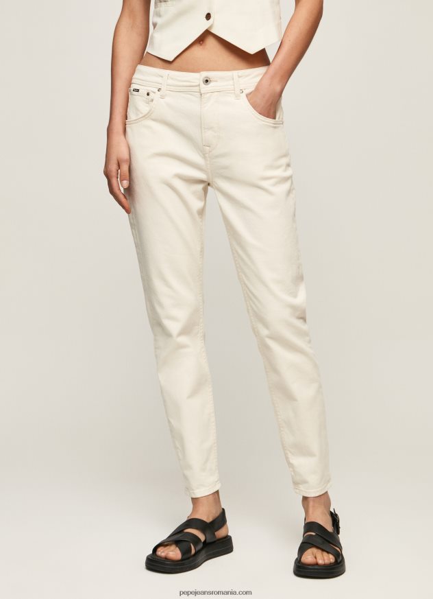 blugi violet mom carot fit cu talie înaltă femei Pepe Jeans denim 6Z0R4693 - imagine 2
