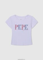 bluză brodată gaulle fată Pepe Jeans alb 6Z0R461423 - imagine 4