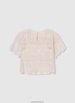 bluză croșetată noelle fată Pepe Jeans mousse 6Z0R461473 - imagine 2