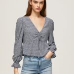 bluză cu logo imprimat peste tot femei Pepe Jeans multi 6Z0R46364