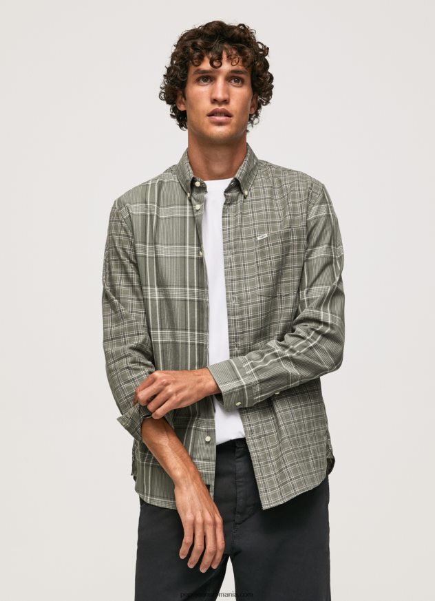 cămașă cu carouri mixte cu potrivire normală bărbați Pepe Jeans turnare 6Z0R461038 - imagine 1