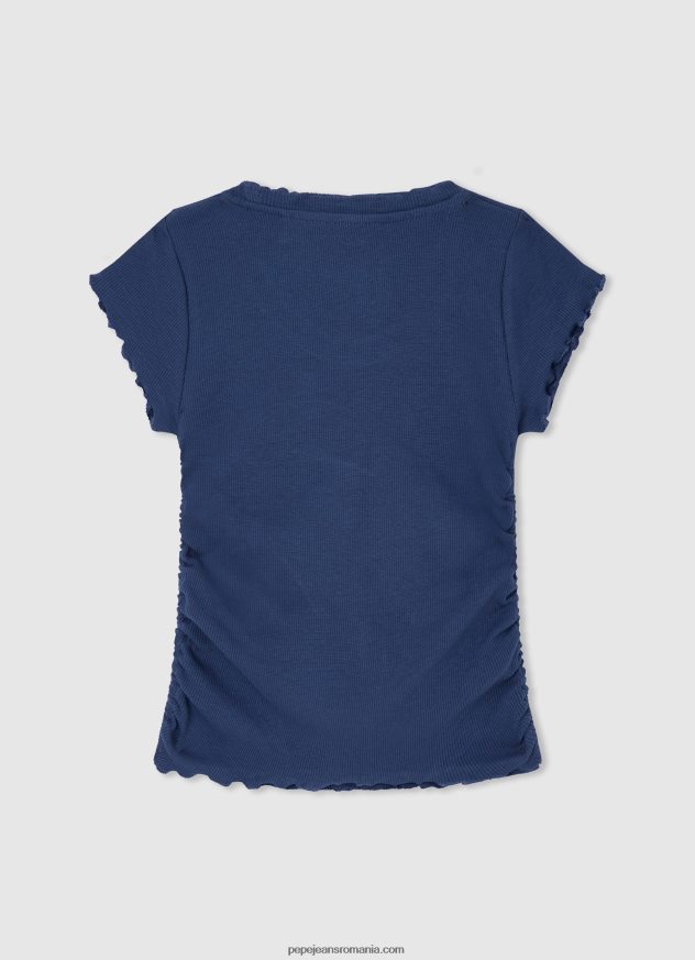 cămașă cu nervuri cu efect ondulat fată Pepe Jeans ocean 6Z0R461443 - imagine 2
