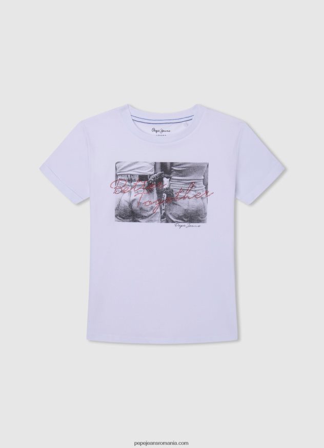 cămașă cu nervuri cu logo brodat fată Pepe Jeans roz moale 6Z0R461460 - imagine 5
