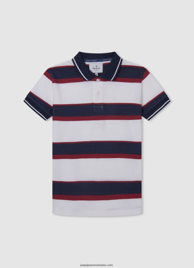 cămașă din arțar cu guler mao băiat Pepe Jeans aproape alb 6Z0R461671 - imagine 3