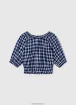 cămașă din bumbac cu nervuri fată Pepe Jeans alb 6Z0R461421 - imagine 4