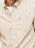 cămașă din bumbac poplin cu potrivire normală bărbați Pepe Jeans piatră 6Z0R461042 - imagine 3
