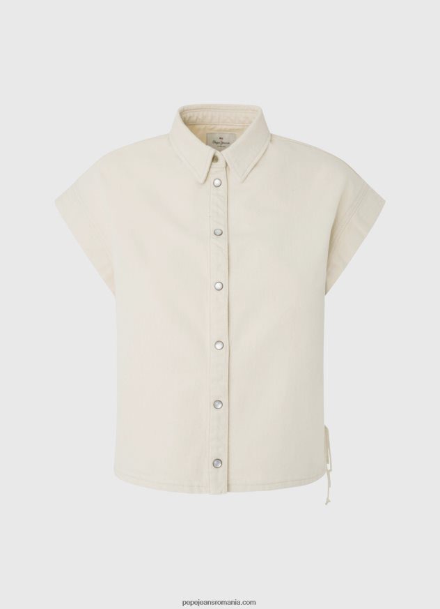 cămașă din denim cu mâneci scurte femei Pepe Jeans denim 6Z0R46339 - imagine 5