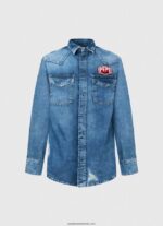 cămașă din denim noah cu ajustare regulată bărbați Pepe Jeans denim 6Z0R461049 - imagine 5