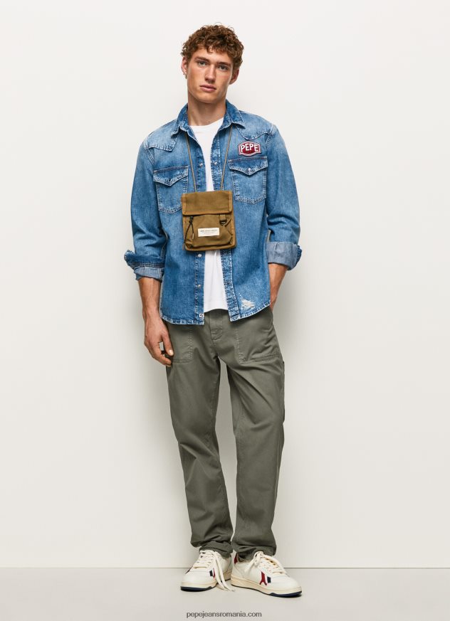 cămașă din denim noah cu ajustare regulată bărbați Pepe Jeans denim 6Z0R461049 - imagine 1