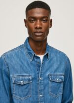 cămașă din denim slim fit bărbați Pepe Jeans denim 6Z0R461023 - imagine 3