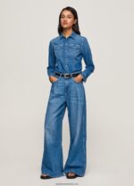 cămașă din denim slim fit femei Pepe Jeans denim 6Z0R46320 - imagine 2