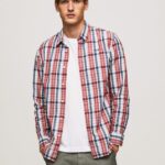 cămașă din popelin în carouri bărbați Pepe Jeans multi 6Z0R461067