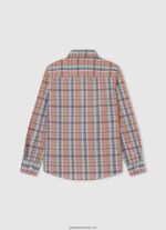 cămașă din popelin în carouri marple băiat Pepe Jeans studio roșu 6Z0R461659 - imagine 2