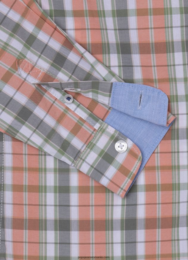 cămașă din popelin în carouri marple băiat Pepe Jeans studio roșu 6Z0R461659 - imagine 3