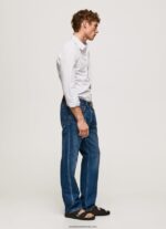cămașă din popelin slim fit lawrence bărbați Pepe Jeans albastru înălbitor 6Z0R461050 - imagine 2