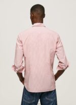 cămașă din poplin cu dungi percy bengal bărbați Pepe Jeans studio roșu 6Z0R461074 - imagine 4